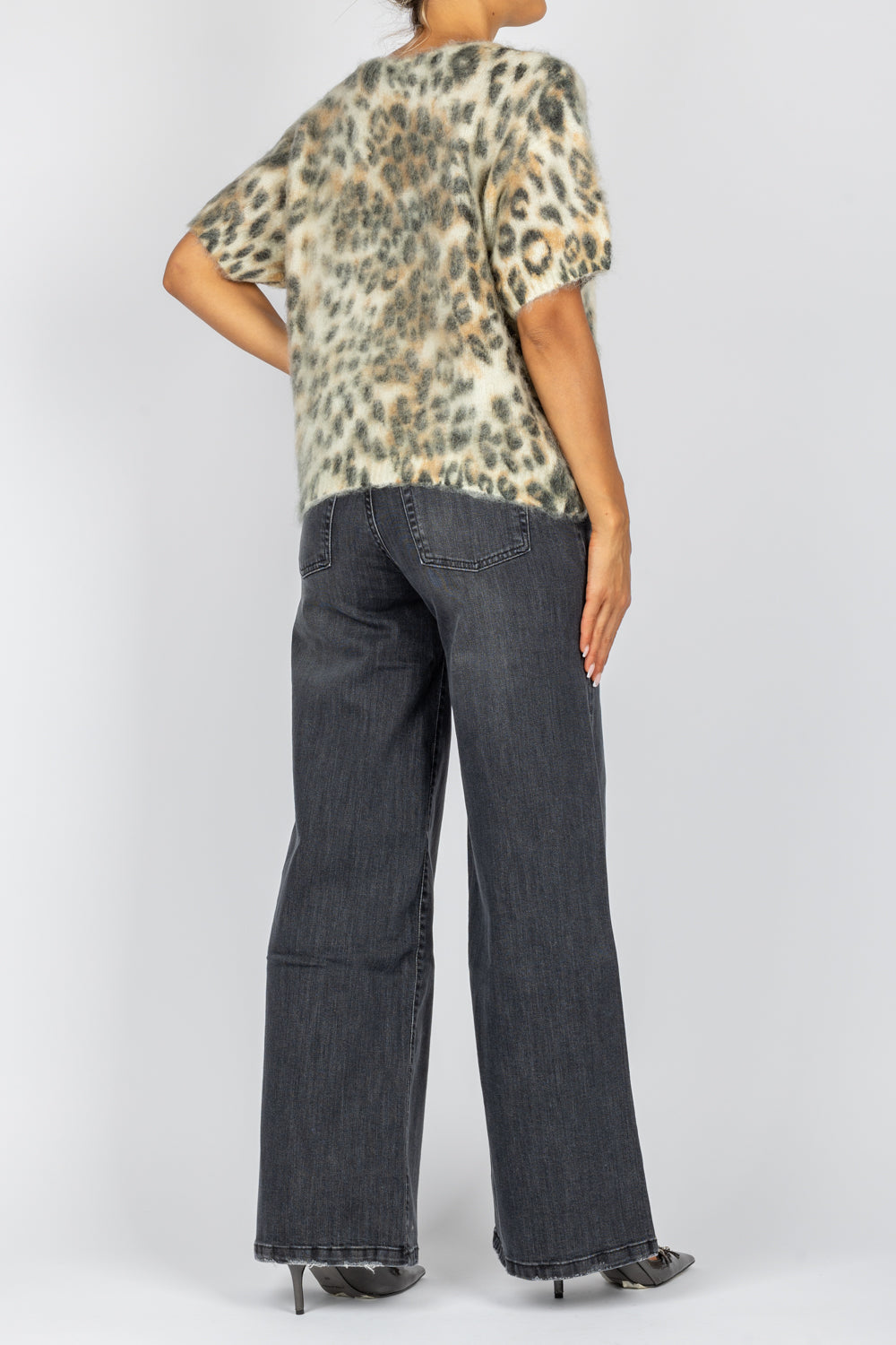 TENSIONE IN - XM493 - MAGLIA ANIMALIER MANICA CORTA