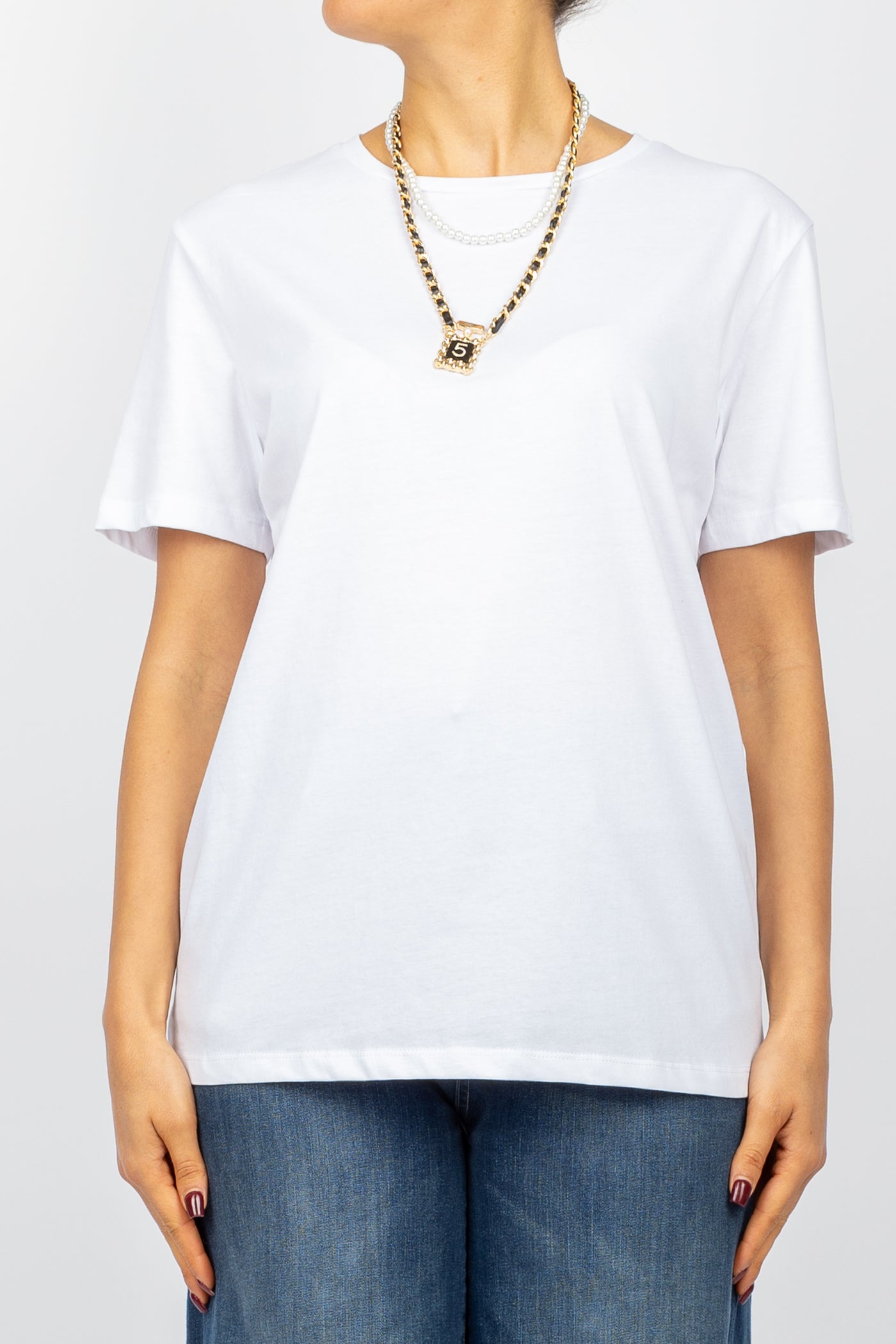 TENSIONE IN -35855 - T-SHIRT COLLANA