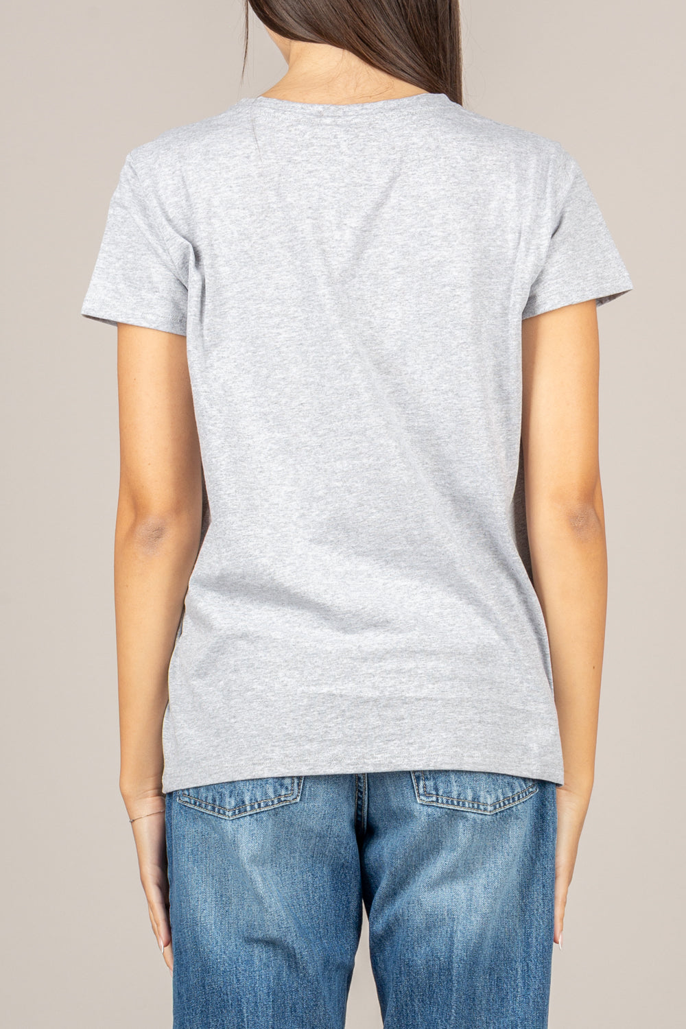 VICOLO - UAB0083 - T-SHIRT GIROCOLLO SLIM GRIGIO