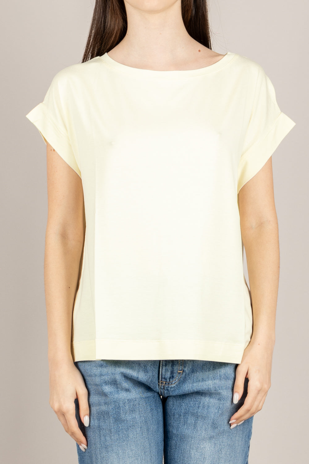 VICOLO - UAB0233 - MAGLIA GIALLO PAGLIERINO