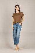 VICOLO - UAB0233 - MAGLIA TABACCO