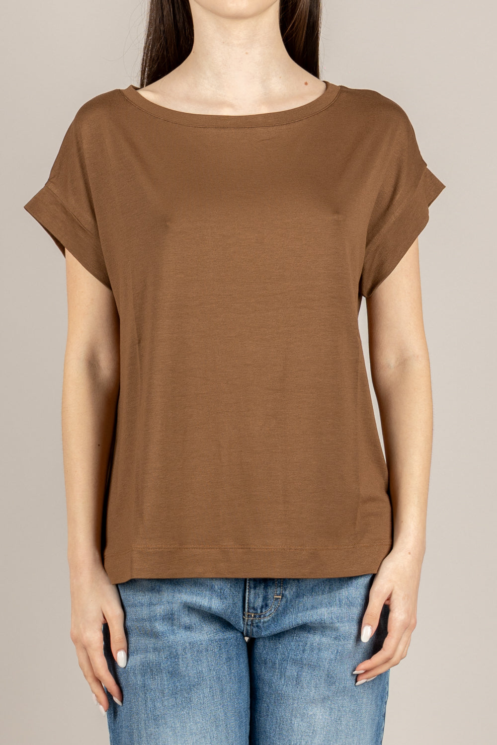 VICOLO - UAB0233 - MAGLIA TABACCO