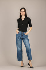 VICOLO - UAB0318 - T-SHIRT POLO COSTINE NERO