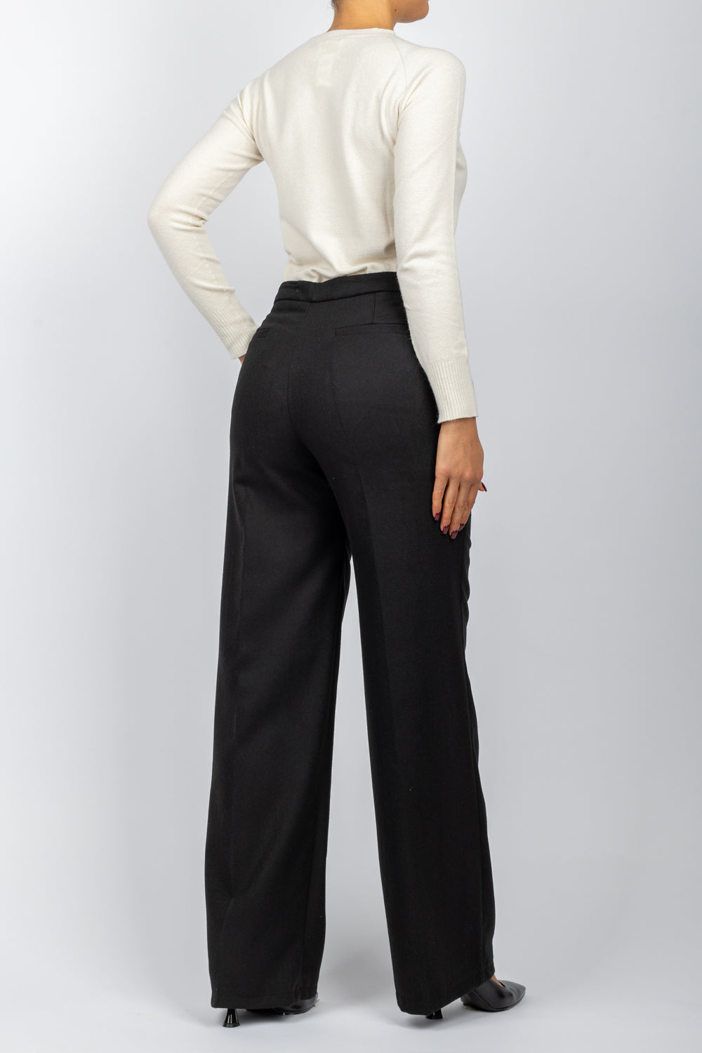 VICOLO - TS2160 - PANTALONE FLANELLA PALAZZO