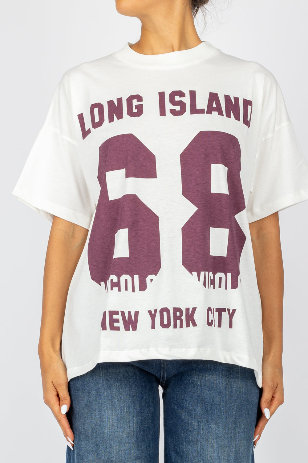 VICOLO - RS0202 - T-SHIRT OVER LONG ISLAND