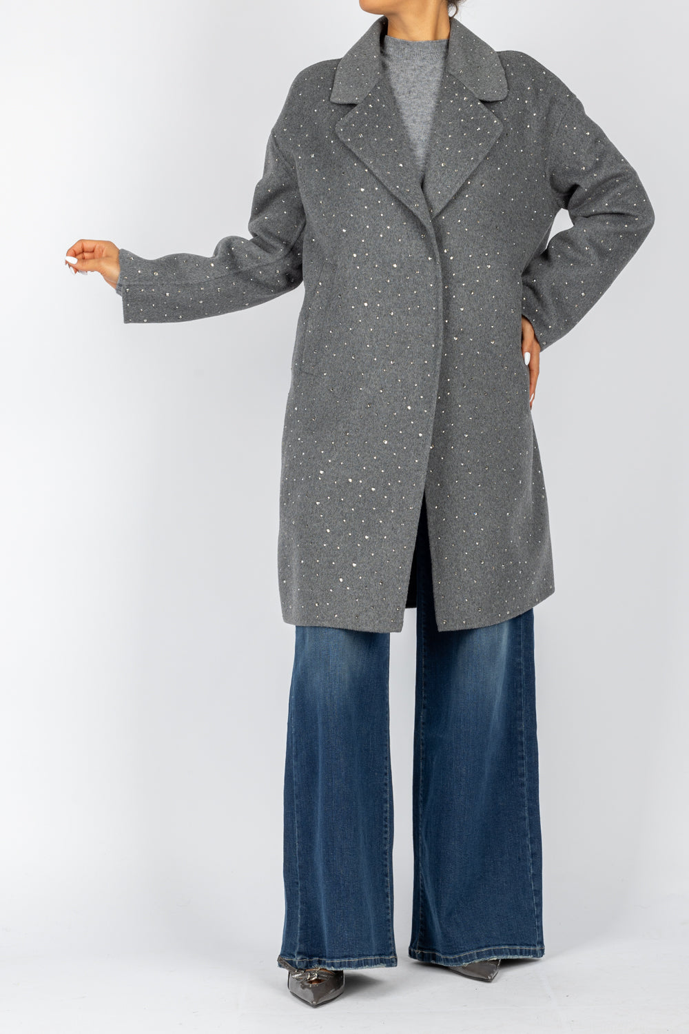 VICOLO - TS0015 - CAPPOTTO HAND MADE CON STRASS