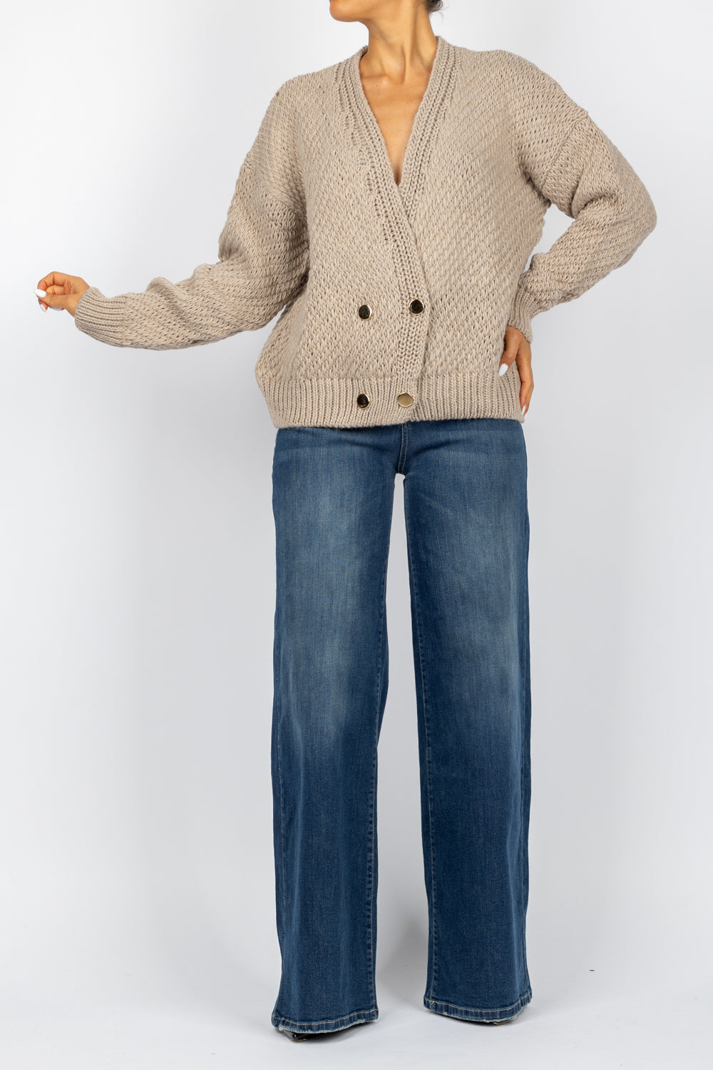 VICOLO - 33075S - CARDIGAN DOPPIO PETTO