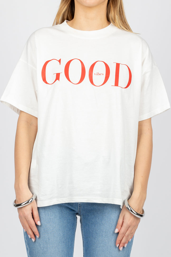 VICOLO - RD0152 - T-SHIRT GOOD VIBES