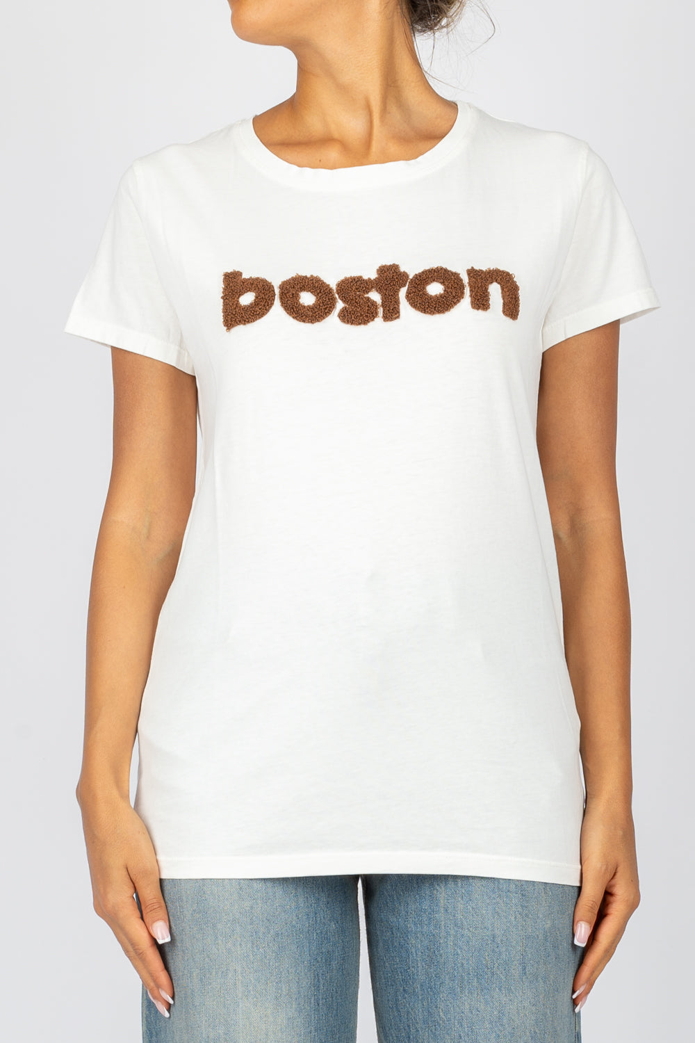 VICOLO - RS0124 - T-SHIRT SCRITTA BOSTON