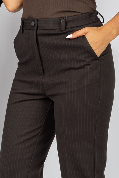 VICOLO - TS0107 -PANTALONE SIGARETTA PUNTO MILANO GESSATO