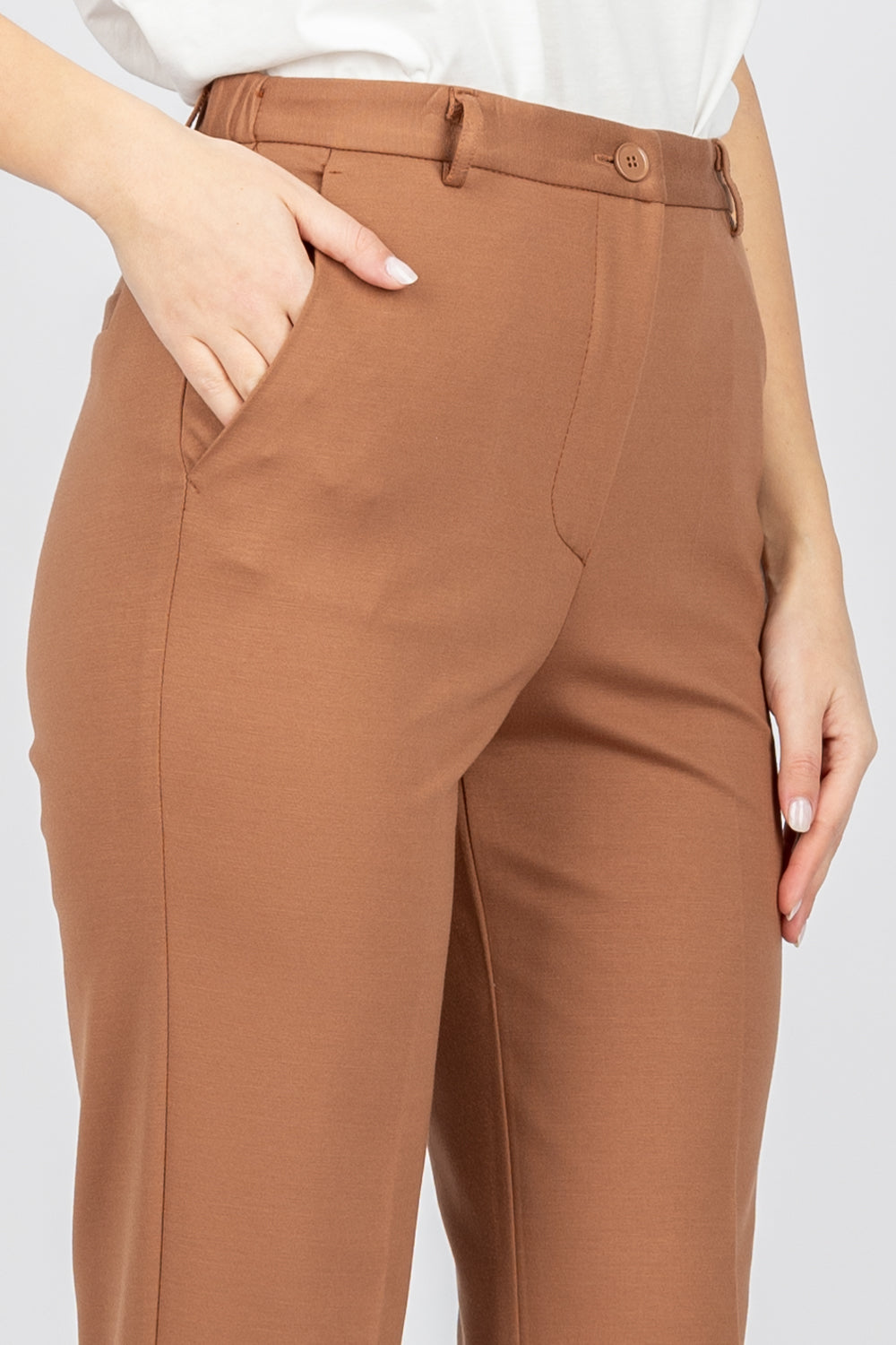 VICOLO - TD0246 - PANTALONE SIGARETTA PUNTO MILANO