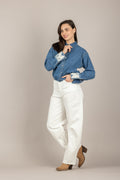 TENSIONE IN - WITHOUT-BL - JEANS BARREL BIANCO