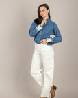 TENSIONE IN - WITHOUT-BL - JEANS BARREL BIANCO