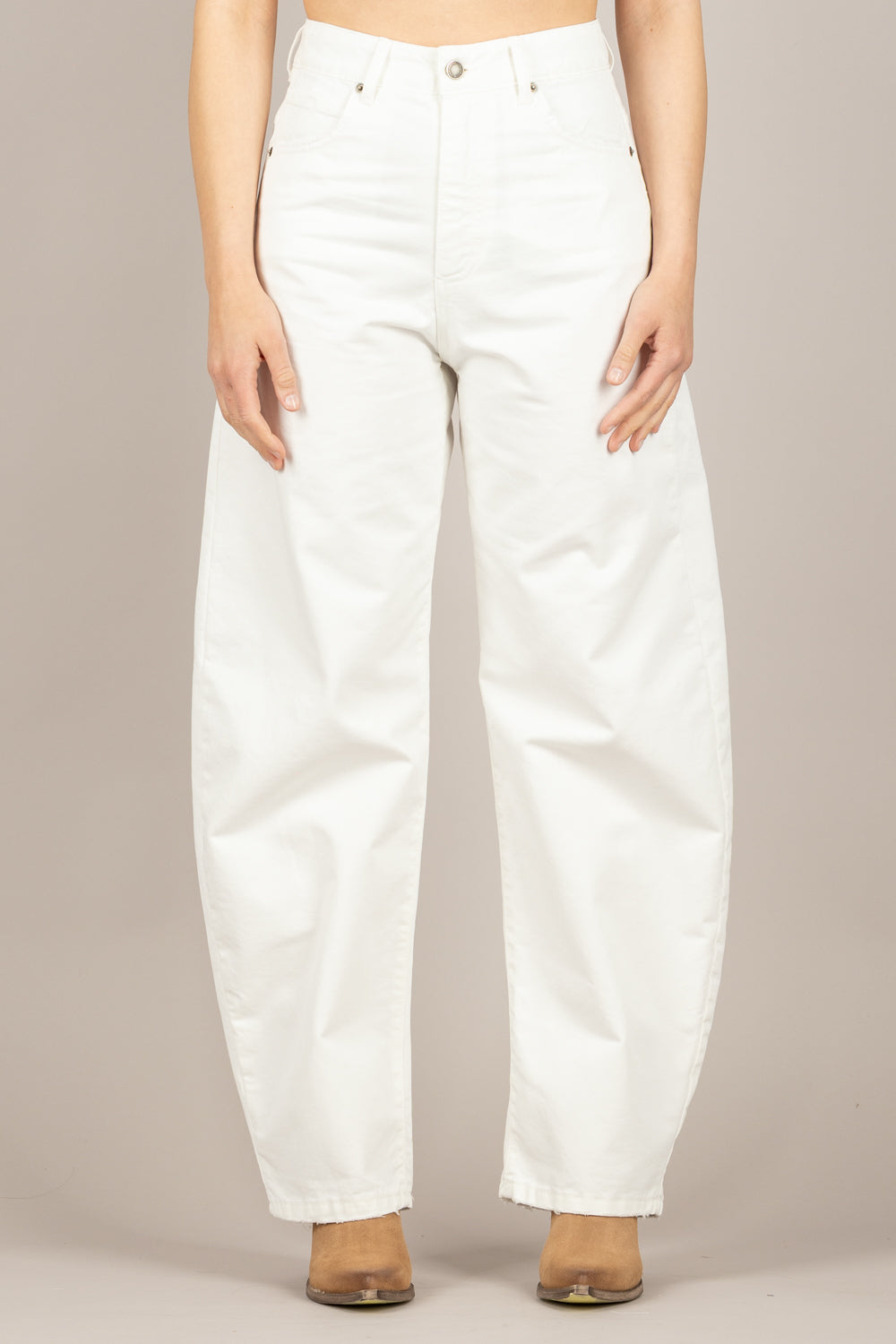 TENSIONE IN - WITHOUT-BL - JEANS BARREL BIANCO