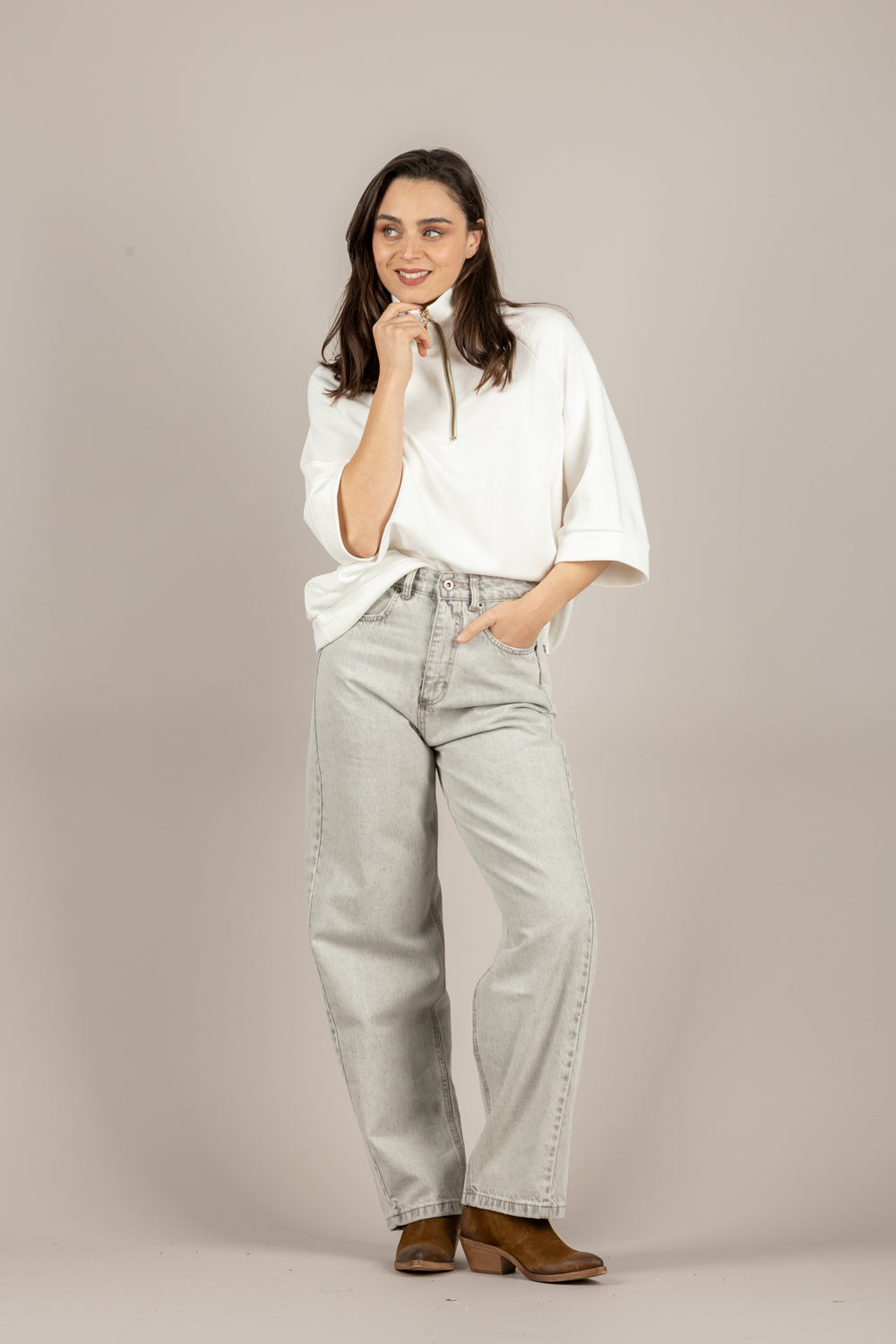 BLOOM - CANDY-M-GREY - JEANS GRIGIO
