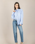 HAVEONE - CFW-Q150 - CAMICIA OVER GESSATA CELESTE