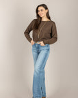 TENSIONE IN - D90162 - MAGLIA FILO LUREX MORO