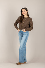 TENSIONE IN - D90162 - MAGLIA FILO LUREX MORO