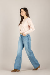 TENSIONE IN - D90162 - MAGLIA FILO LUREX ROSA