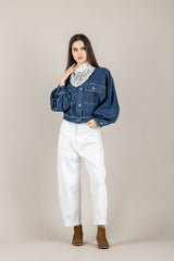 VICOLO - DAB5225 - JEANS LAILA WIDE LEG BIANCO