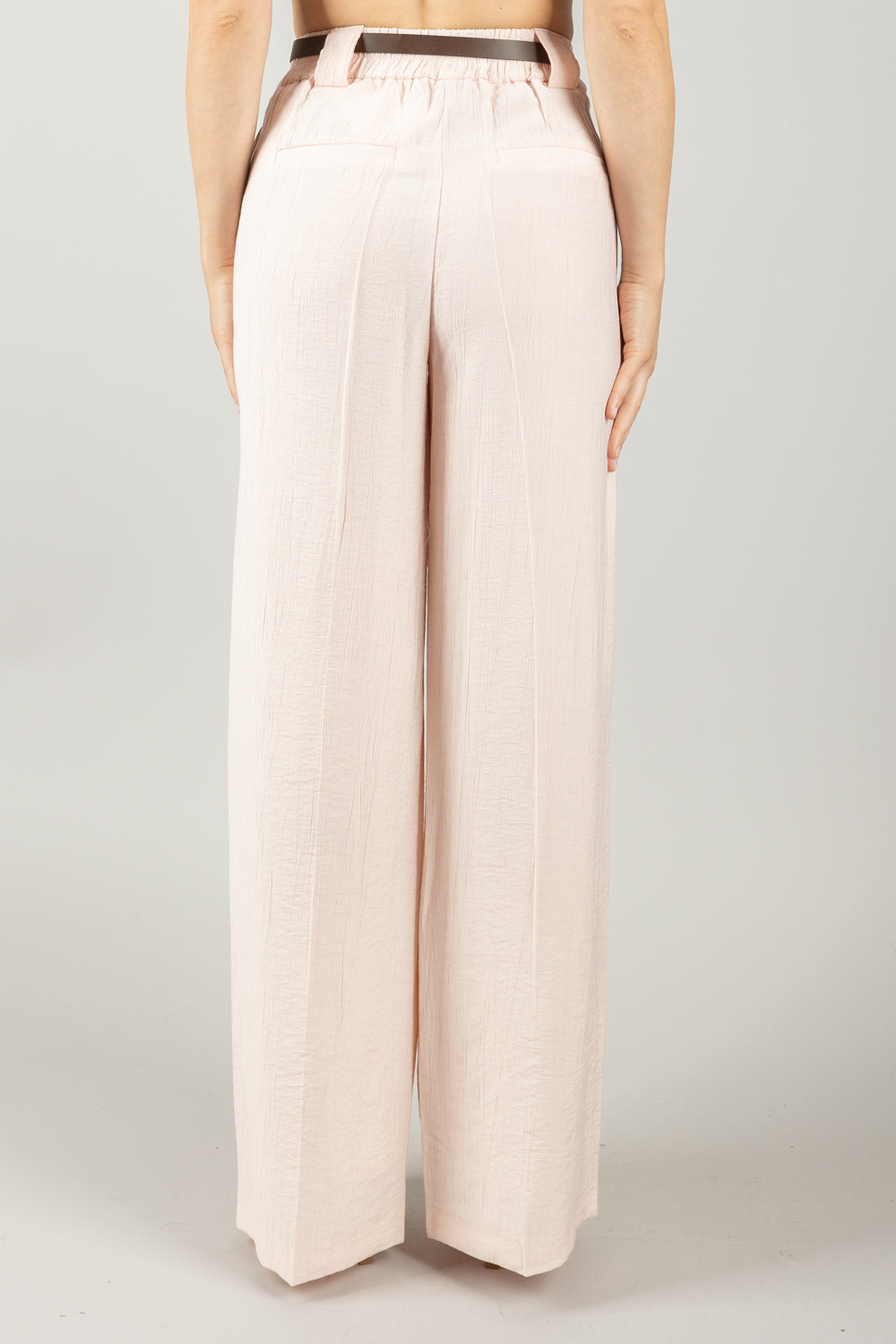 TENSIONE IN - 25P7772 - PANTALONE GOFFRATO CON CINTURA