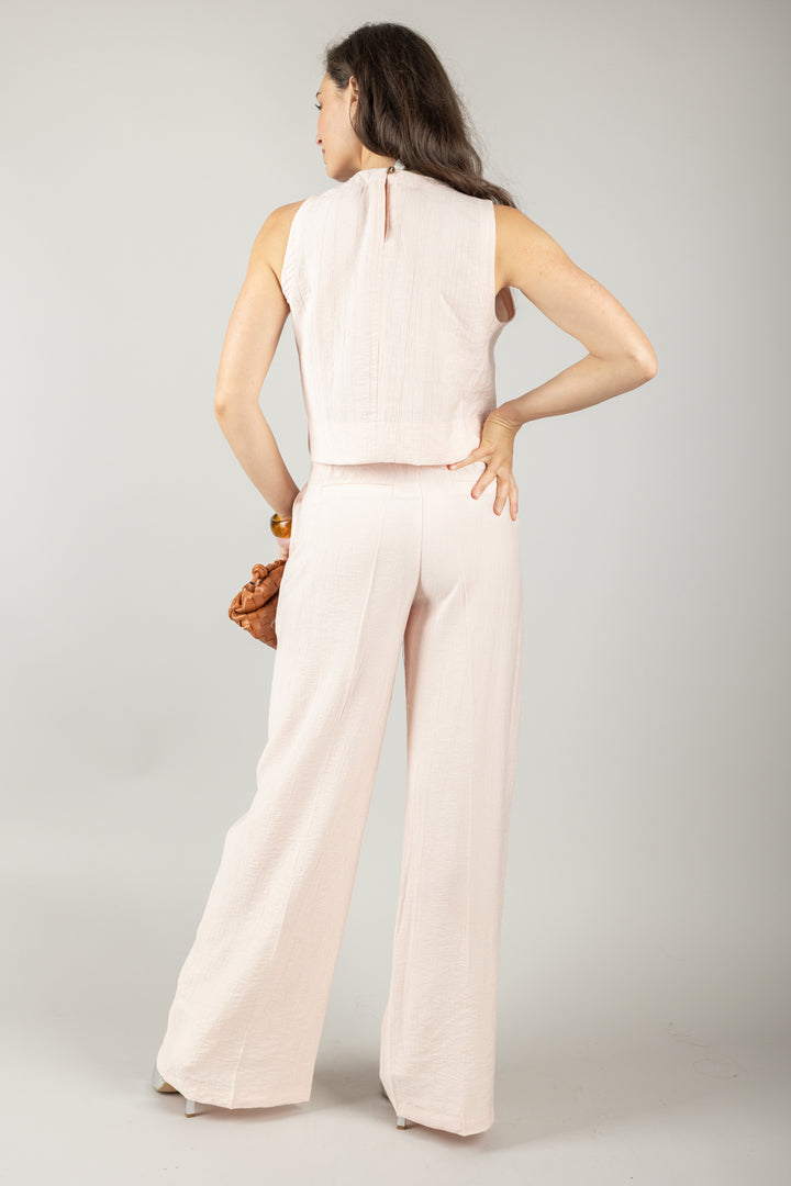 TENSIONE IN - 25P7772 - PANTALONE GOFFRATO CON CINTURA