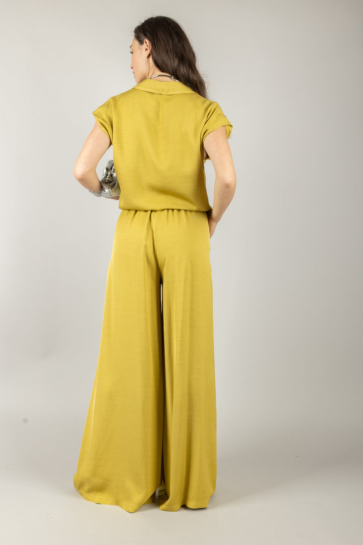 DIXIE - P239W247 - PANTALONE AMPIO A PALAZZO CON ELASTICO