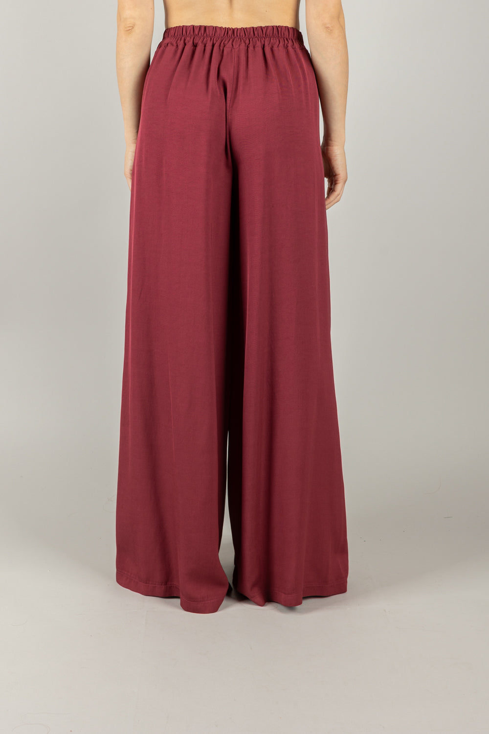 DIXIE - P239W247 - PANTALONE AMPIO A PALAZZO CON ELASTICO