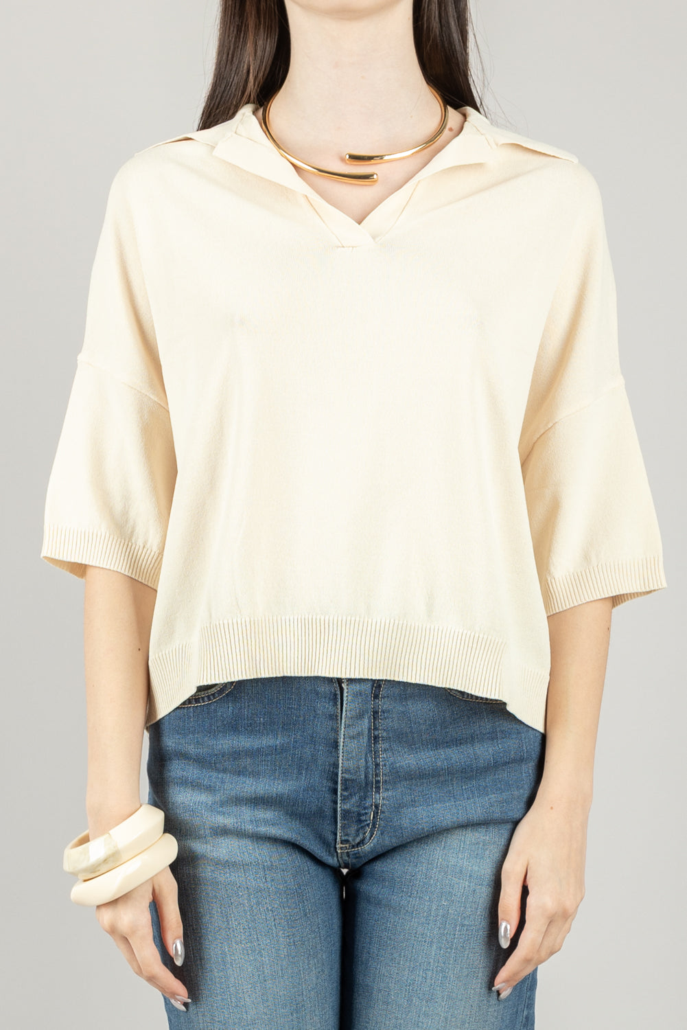 VICOLO - 22152D - MAGLIA POLO OVER