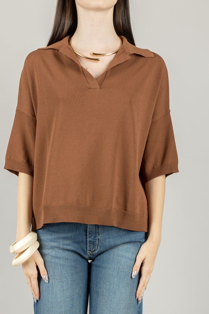 VICOLO - 22152D - MAGLIA POLO OVER