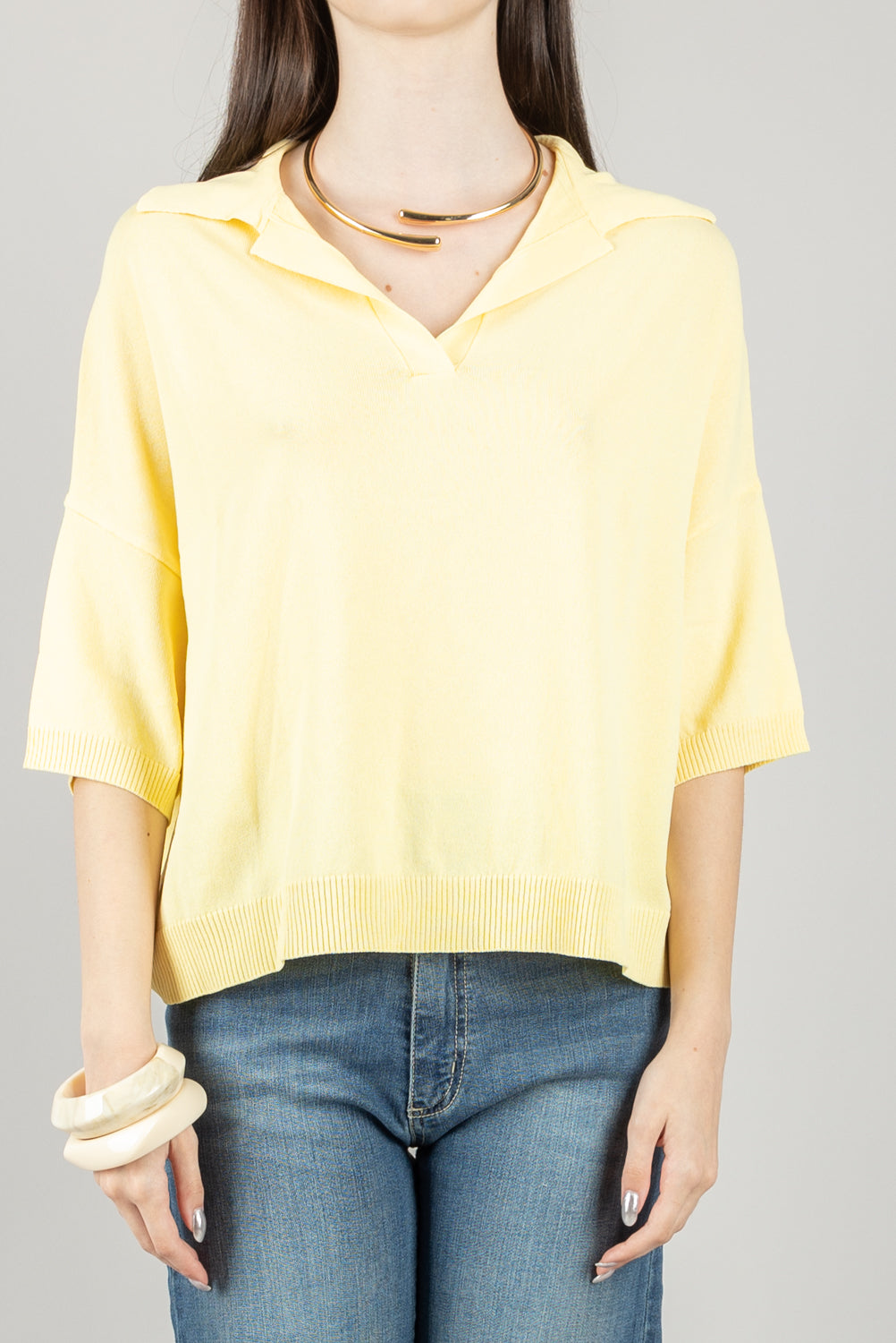 VICOLO - 22152D - MAGLIA POLO OVER