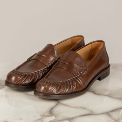 DIVINE FOLLIE - IM01 - MOCASSINO PUNTA ARRICCIATA CIOCCOLATO