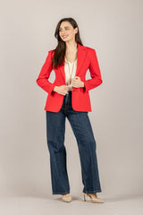 DIXIE - JDNRWPO - GIACCA FIT DUE BOTTONI ROSSA