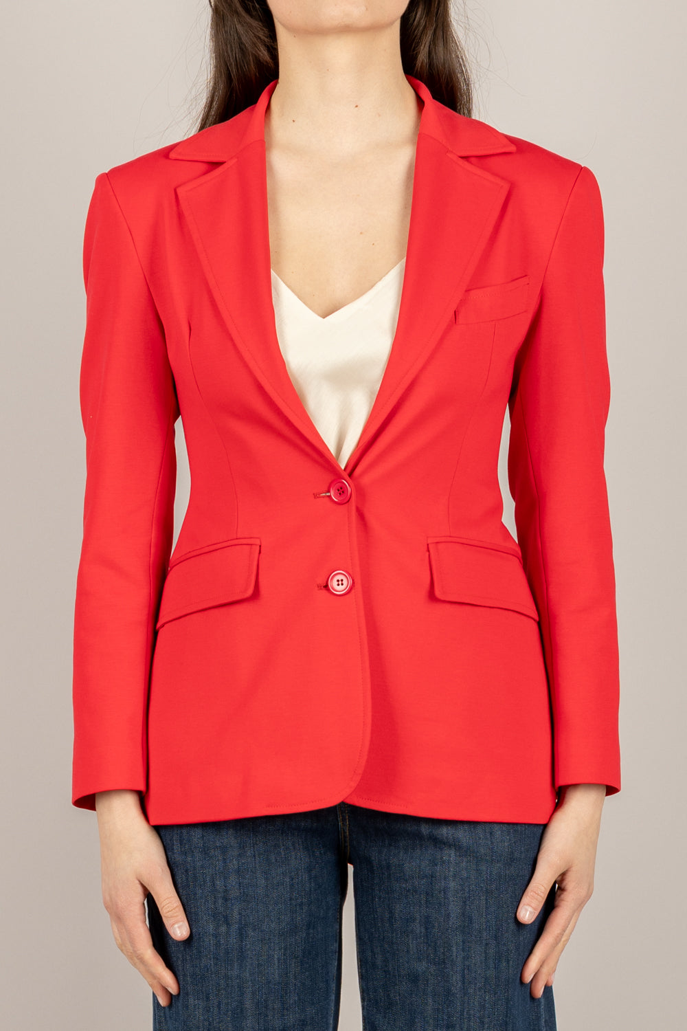 DIXIE - JDNRWPO - GIACCA FIT DUE BOTTONI ROSSA