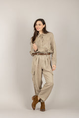 TENSIONE IN - PE26-4211 -  PANTALONE CARGO CON CINTA CALCE