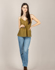 DIXIE - R027A030 - TOP BRETELLA OLIO