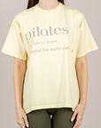 VICOLO - RAB0380 - T-SHIRT PILATES GIALLO PAGLIERINO