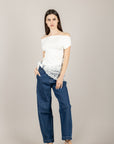 TENSIONE IN - S26P407 - JEANS BARREL CON BANDANA