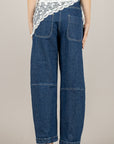 TENSIONE IN - S26P407 - JEANS BARREL CON BANDANA